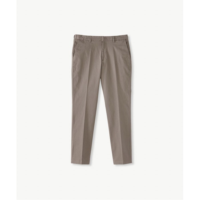 (주)에스티오 디엠스 [DIEMS][히든밴드] 바이오워싱 치노 팬츠_브라운 (테이퍼드핏)-DZAPV10766B