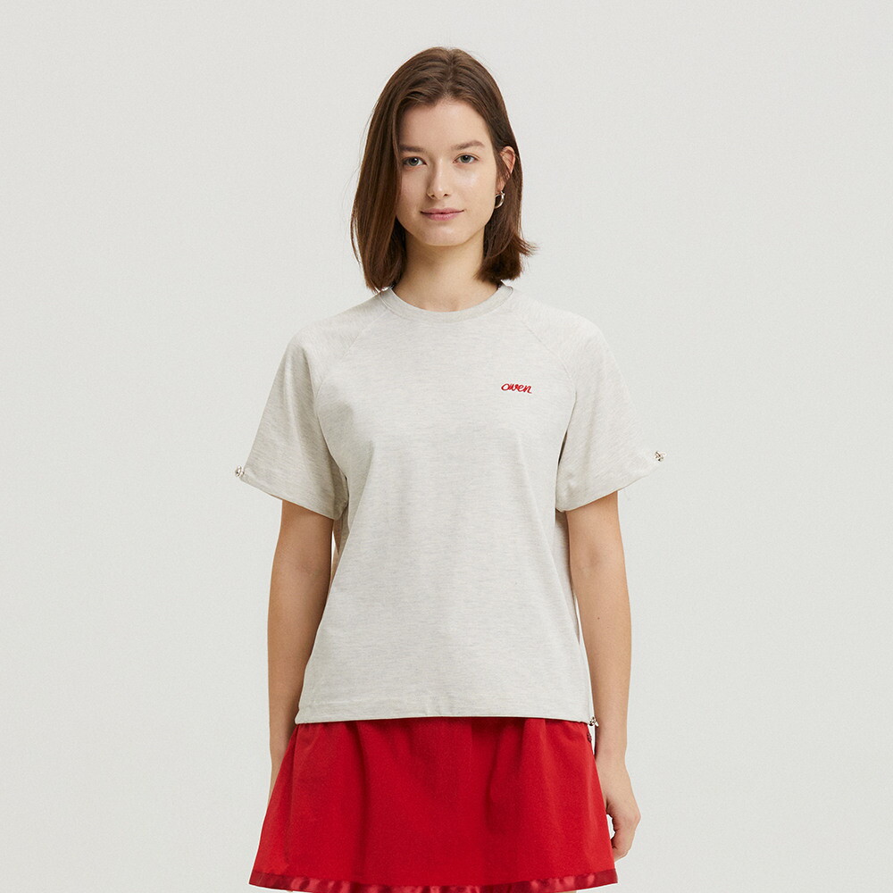 에이븐 [에이븐]어반 스트링 컷 티셔츠 오트밀