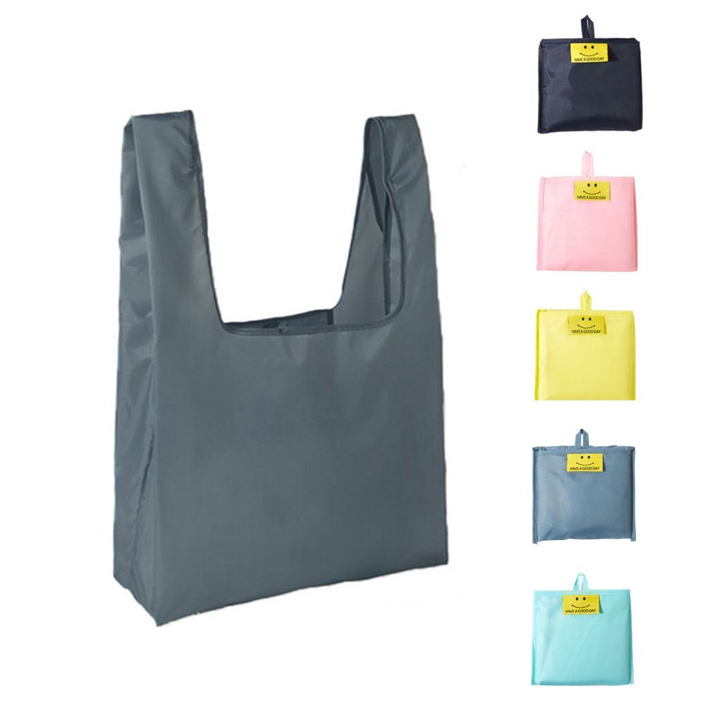 지오벤처스 휴대용 스마일 접이식 장바구니 재활용