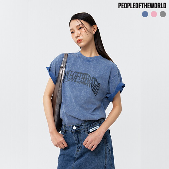 [피플오브더월드][25SS NEW] 피그먼트 티셔츠 2종