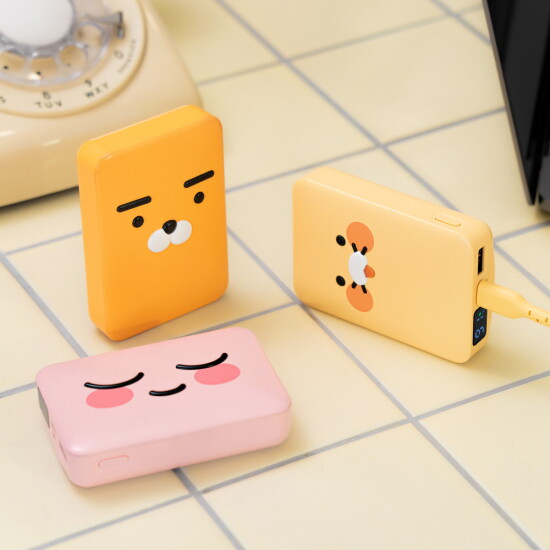 [카카오프렌즈]카카오프렌즈 사각 PD 고속 보조배터리 10000mAh(노트북 충전가능)