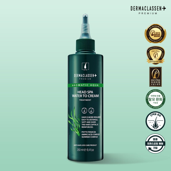 [더마클라센][단품] 헤드스파 워터 투 크림 물미역 트리트먼트 250ml
