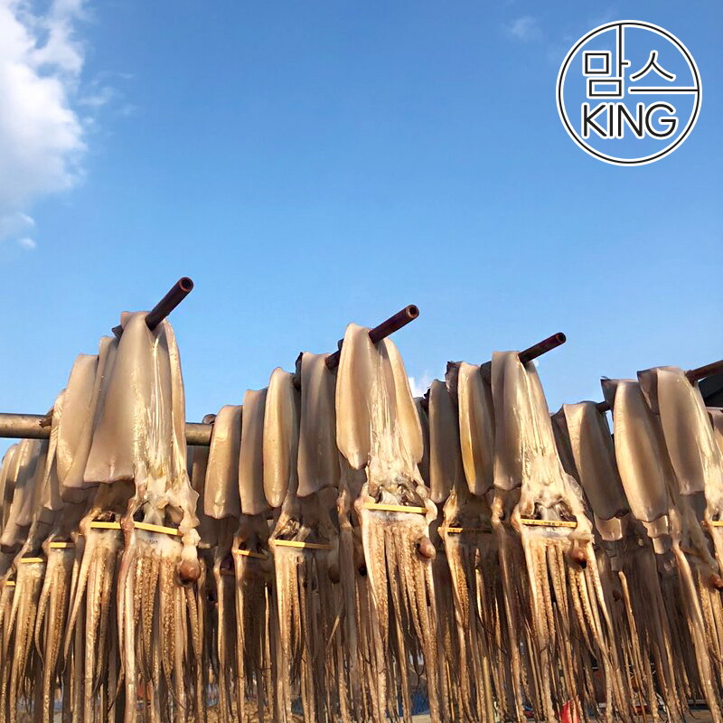 맘스킹 (맘스킹)구룡포 강영수산 손질된 피데기 반건조오징어(중) 5미 550g 내외