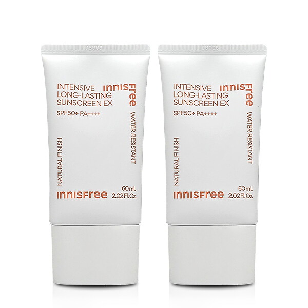 이자녹스 [하프클럽/이자녹스]이니스프리 인텐시브 롱래스팅 선스크린 EX 60mlX2개