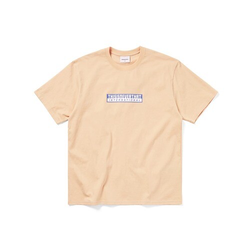 디스이즈네버댓 디스이즈네버댓 디스이즈네버댓 THISISNEVERTHAT TNT International Tee Apricot 4905847 TN251TTSST CT