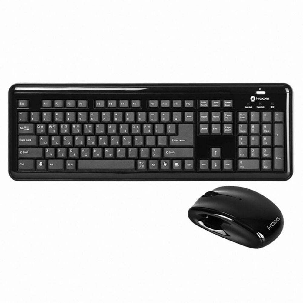 지오벤처스 무선 키보드 마우스 조합 IRK25RP 블랙 입력 장치 게임 사무용 키패드