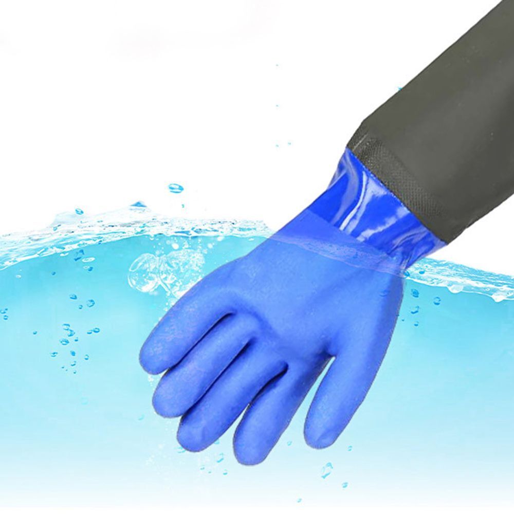 에이치플러스몰 작업장갑 산업용 PVC 코팅 안전 작업 긴 장갑 M11700