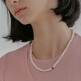 [헤이][Hei][아이브 장원영 착용] sophia cubic pearl necklace