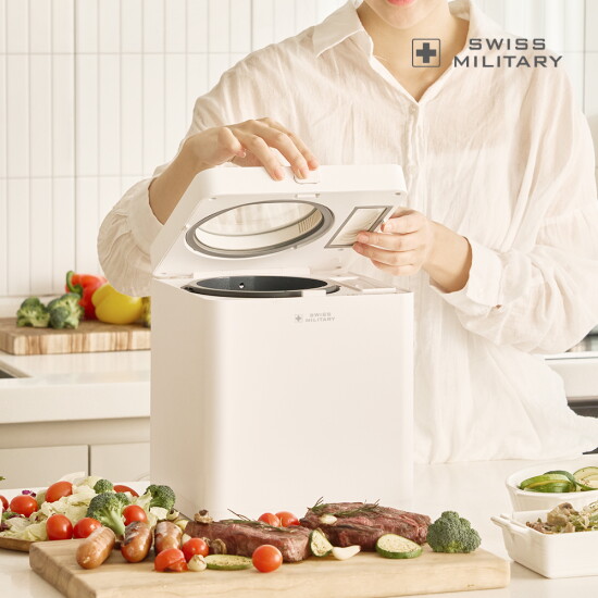 [스위스 밀리터리]미니 큐브 음식물 처리기(방송에서만 활성탄 필터 1개 추가)