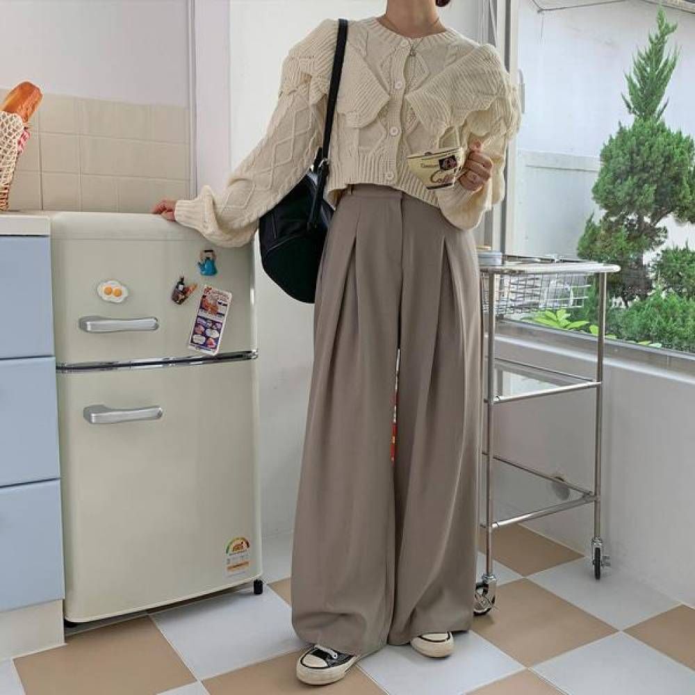 지오벤처스 원핀턱 여자조거팬츠 밴딩 찰랑 조거팬츠 치마바