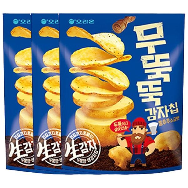 알티피아 알티피아 [하프클럽/알티피아]무뚝뚝 감자칩 통후추소금맛 60g 3P 감자 스낵 간식