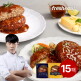 [프레시지][롯데 단독] 최현석 한돈한우 함박스테이크 180g 10팩 + 더블치즈함박스테이크 180g 5팩