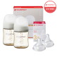 [더블하트][더블하트] 3세대 160ml 모먼트 트윈팩(젖병2개/노꼭지) + 젖꼭지 2개