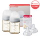 [더블하트][더블하트] 3세대 160ml 모먼트 트윈팩(젖병2개/노꼭지) + 젖꼭지 2개