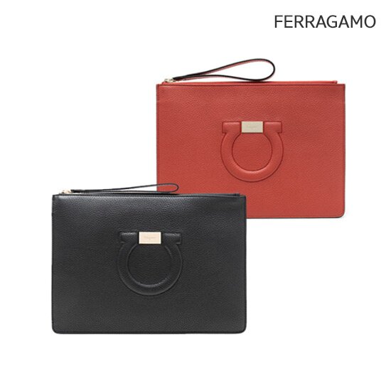 FERRAGAMO 간치니 클러치백 (22-D299-BK/AL/LB)   