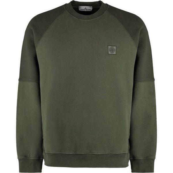 STONE ISLAND 스톤아일랜드 60252 Brushed Diagonal Cotton Fleece Sweatshirt 811560252 V0059 브러쉬드 다이애그널 코튼