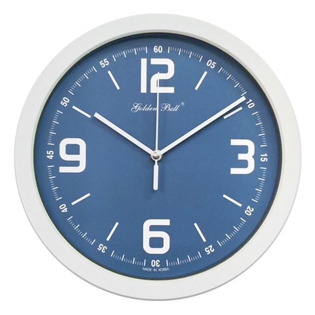 골든벨시계산업 석진케이 취침등 GB8086 퓨어 무소음 벽시계 화이트 사출시계