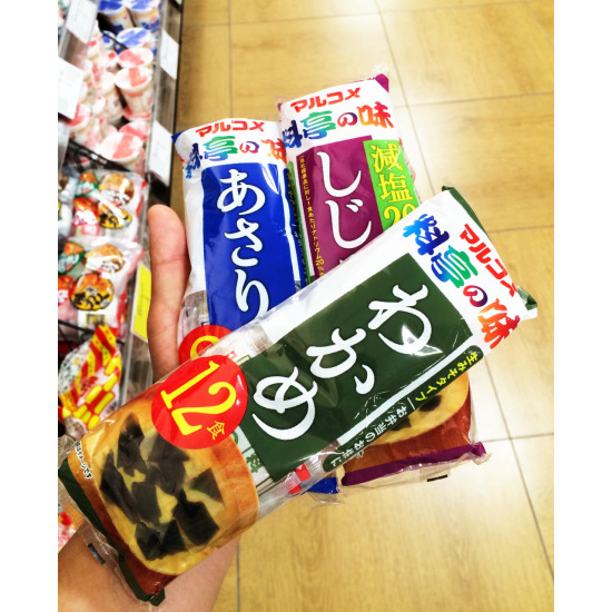 [마루코메][3개세트]미소시루(일본식 된장국, 미역/재첩/바지락)