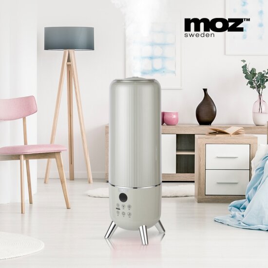 [아이보리 더블구성] MOZ UV살균 대용량 가습기(6L)