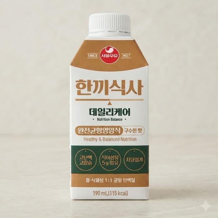 셀러허브 식품 서울우유 한끼식사 데일리 케어 구수한 맛, 190ml, 18개+18개
