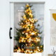 [(주)컨티뉴]크리스마스 쉬폰 패브릭 천 포스터 바란스 Christmas Tree1 1000x1420 사이즈