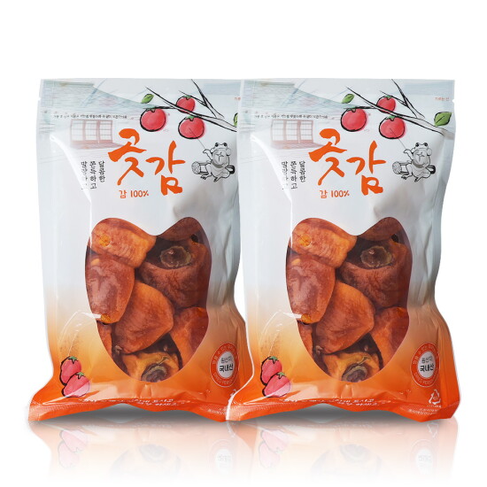 [부자곶감][핫딜]실속형 둥시 봉지곶감(반건시) 400g 1+1