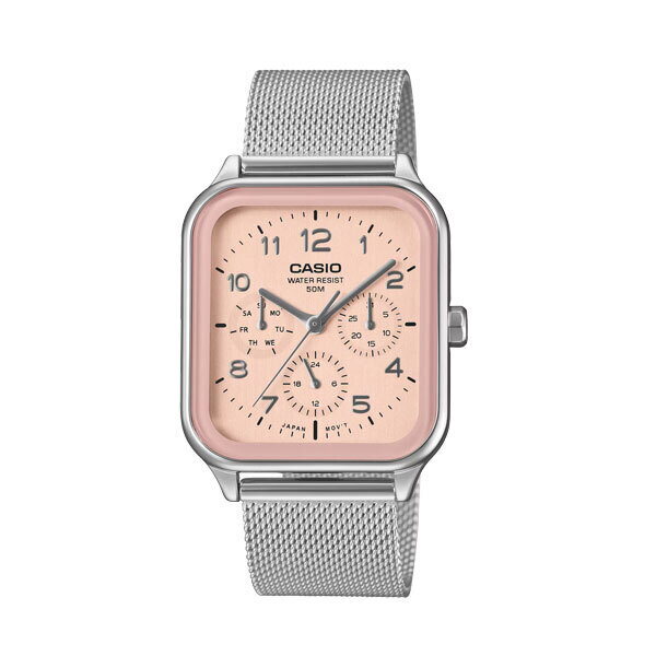 기타 (패플) [편집샵 블레스]카시오 메탈 손목 시계 스퀘어 멀티펑션 MTP-M306M-4A