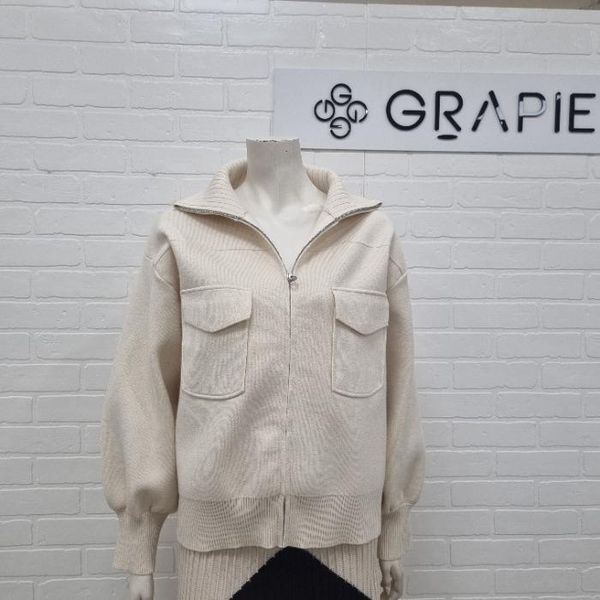 그라피 [하프클럽/그라피]그라피 DP01 DB930루즈요크가디건 GWJD1047