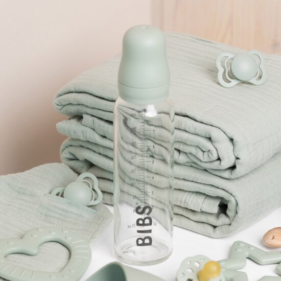 BIBS 빕스 천연고무 유리젖병 컴플리트 세트 225ml
