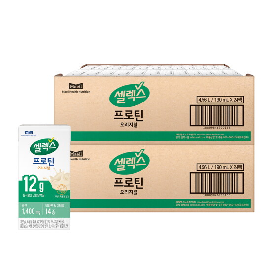 [셀렉스][비밀특가] 셀렉스 마시는 프로틴 (TBA) 대용량  오리지널 190ML 48팩