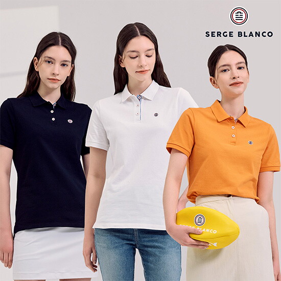 [세르즈블랑코](최초가 89,000원)SERGE BLANCO 24SS 여성 폴로 카라티셔츠 3종 