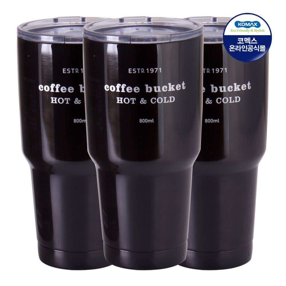 지오벤처스 코멕스 THE 큰 텀블러 블랙 800ml X 3개