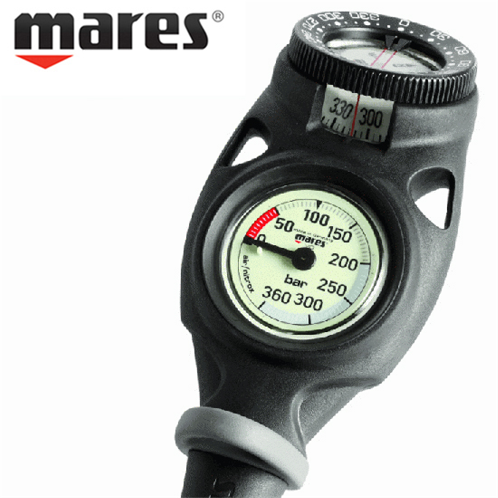 마레스 마레스 스킨 스쿠버 다이빙 콘솔 미션 2C 게이지 잔압계/나침반