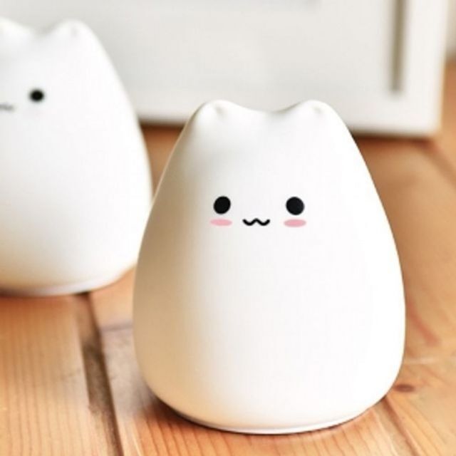 에이치플러스몰 무드등 말랑냥이 건전지 아이템 실리콘 인테리어