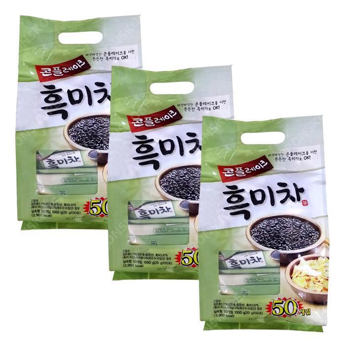 셀러허브 식품 동일 흑미차 50T X 3개 콘플레이크 호두아몬드 스틱 천마차