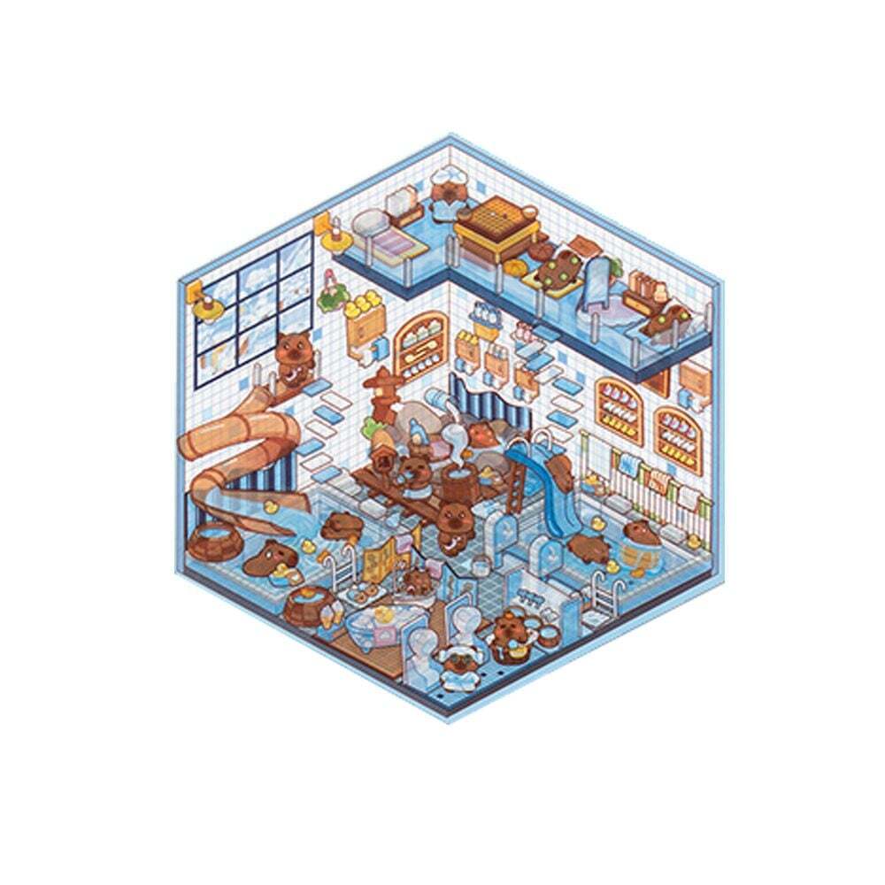 오너클랜 (5개묶음) 방꾸미기 스티커 아지트 다꾸감성 뽀득 목욕탕 단품