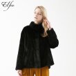 진도 휘메일 풀스킨 밍크 하프코트(EJ01)-블랙