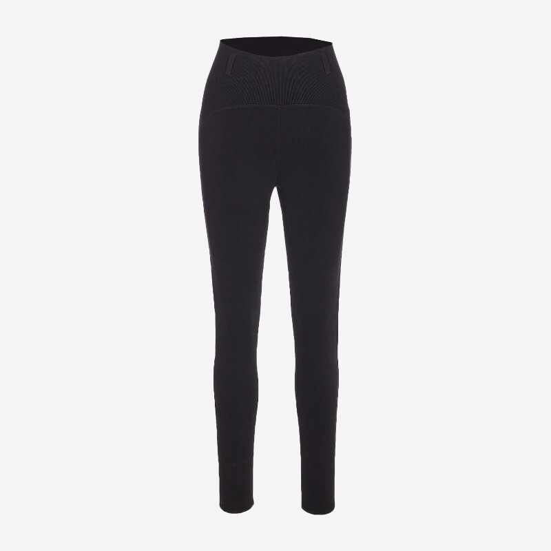 ALAIA 알라이아 알라이아 하이웨이스트 리브 레깅스 AA9P1269K017C995 BLACK