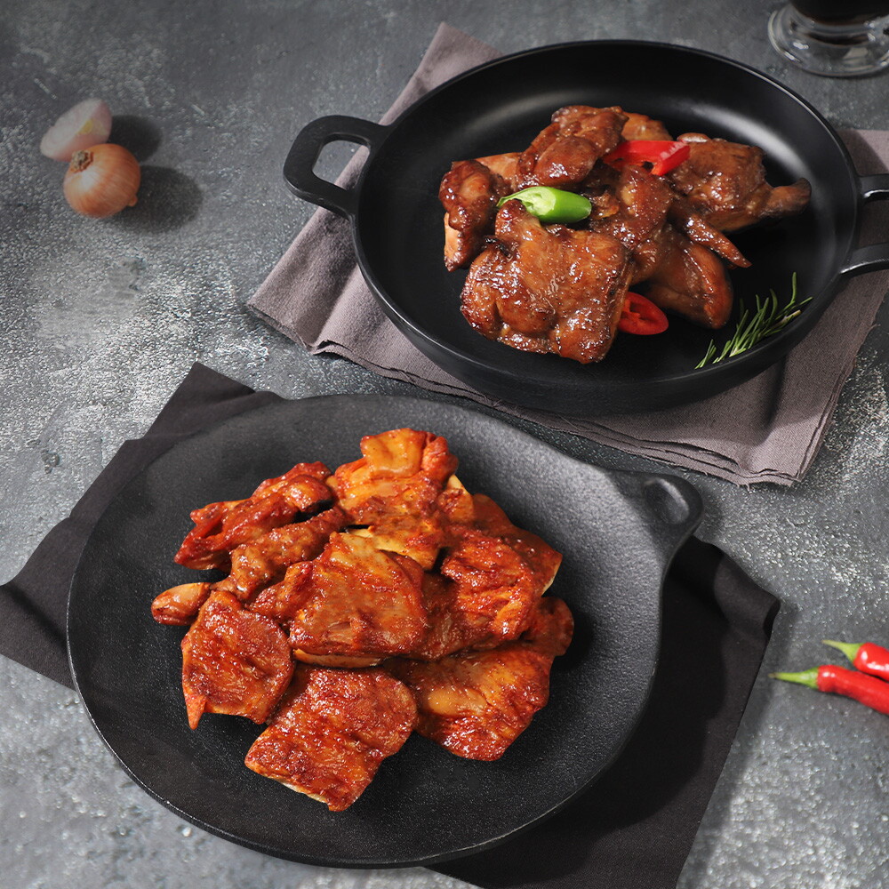 옐로우팜주식회사 인정에프앤비 통닭다리 매운닭갈비 2팩 + 간장닭갈비 2팩 (총2.4kg)