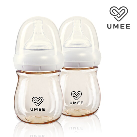 [유미][유미] PPSU 160ml 스타트젖병 화이트 2개입 (젖꼭지 포함)