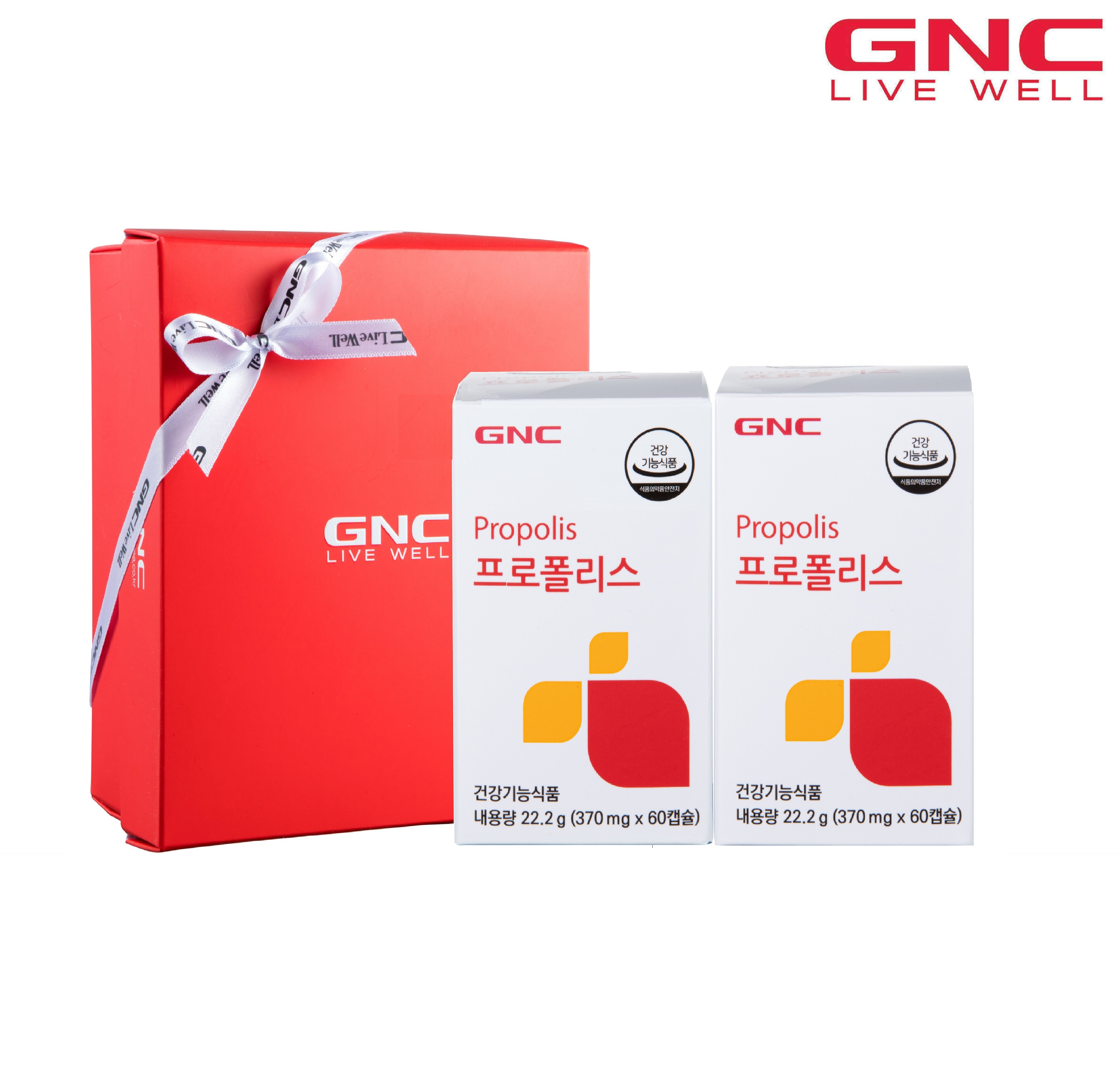 지엔씨 (GNC) 프로폴리스 세트 (370mg x 60캡슐 x 2개/ 4개월분)