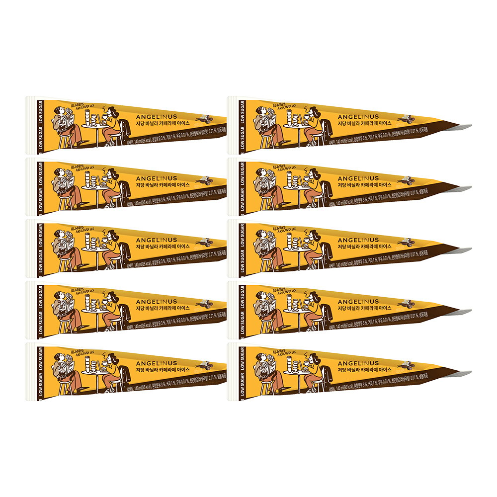 롯데웰푸드 엔제리너스 저당 바닐라 카페라테 아이스 140ml x10개