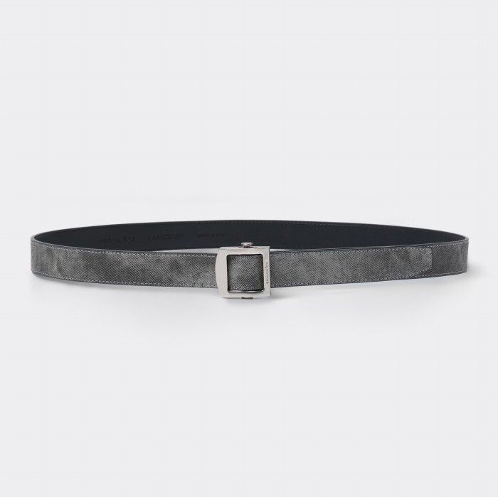 커스텀멜로우 [CUSTOMELLOW] Grey Texture Belt CAABX25511GYX