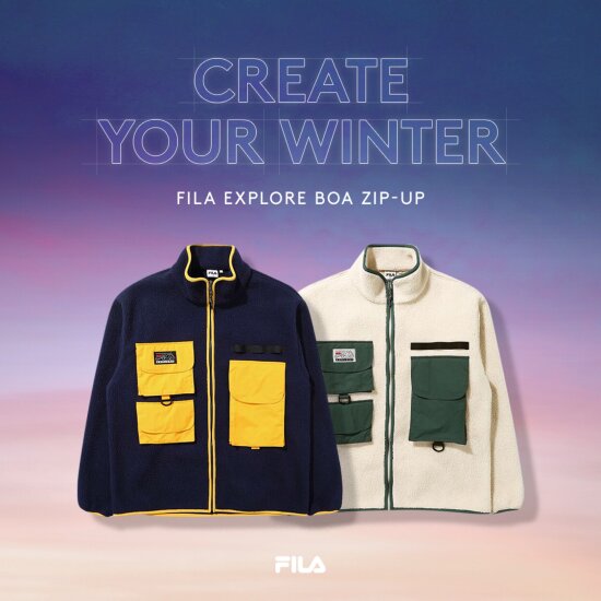 [최초가 119,000]휠라 EXPLORE 보아집업 FS2PLD4E11X 플리스