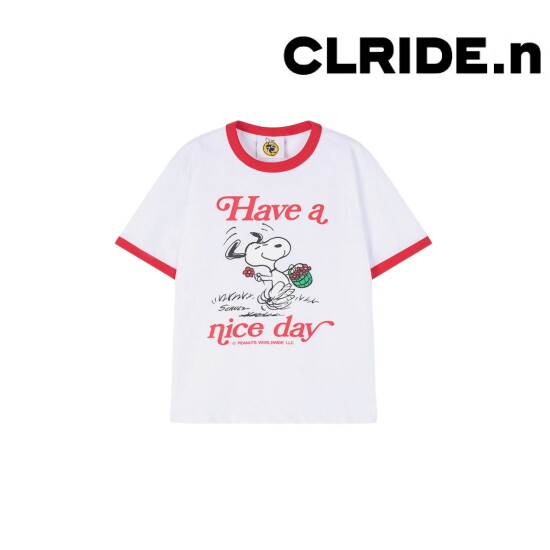 [클라이드]여성 스누피 플라워 반팔티셔츠 FPBTS774F