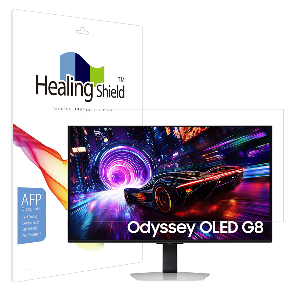 힐링쉴드 삼성 UHD 오디세이 OLED G8 LS32FG812 올레포빅 액정보호필름