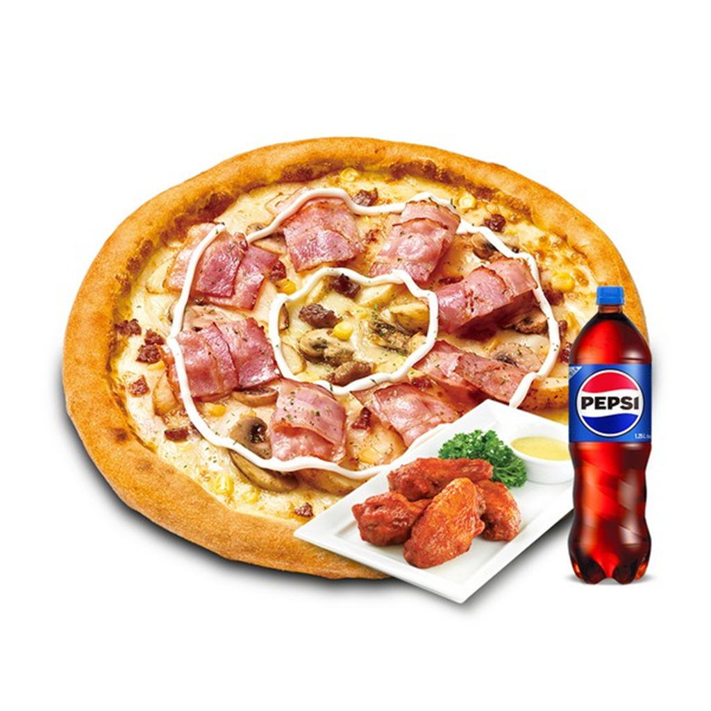 스마트콘 미스터피자 (미스터피자) 포테이토M+핫윙4+콜라1.25L