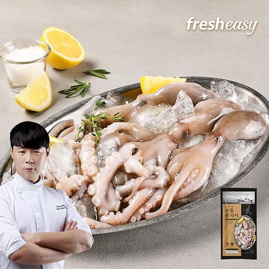 [프레시지]최현석 프리미엄 손질 통낙지 41미(200g X 10팩, 총 2kg)+매콤양념소스 200g 1병(2)