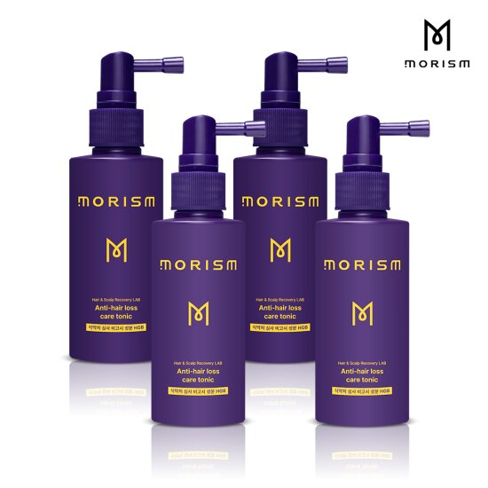 모리즘 스칼프 헤어 토닉 80ml 4통- 체험분 포함/ 탈모완화 에센스 탈모 영양