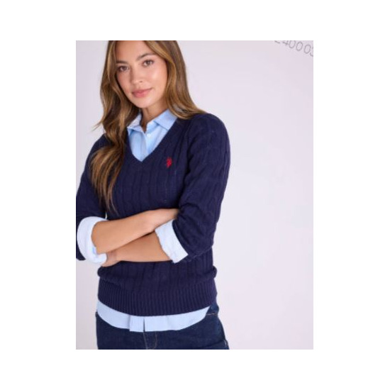 [POLO]6. U.S. Polo 꽈배기 니트 (네이비)